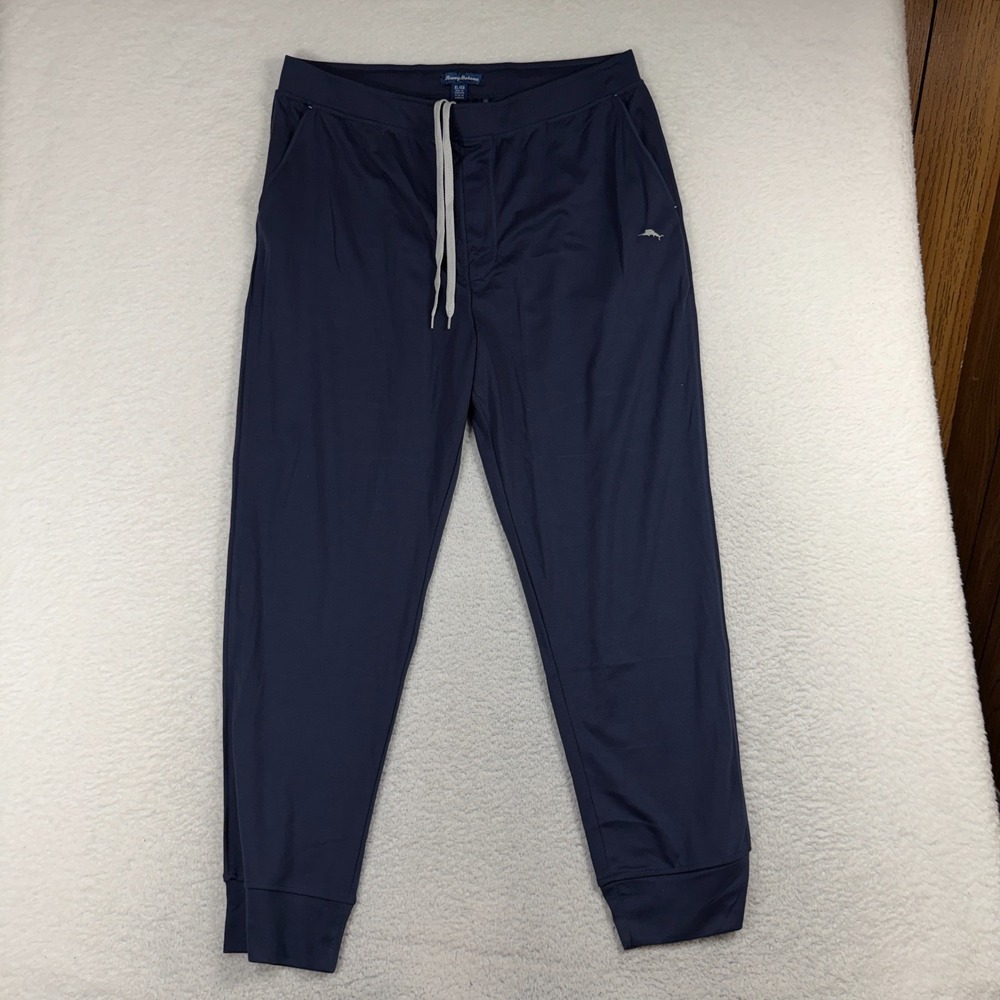 Tommy Bahama Pants Mens XL (37.5x30) Blue Joggers Lounge Sweatpants Stretch